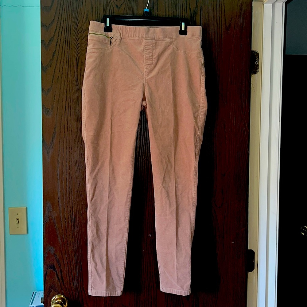 Cordoury tan pull on legging style pants